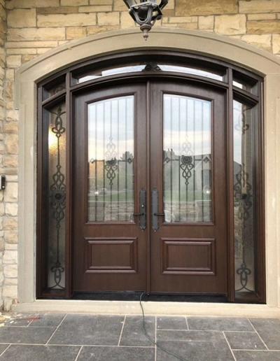 Custom fiberglass front door