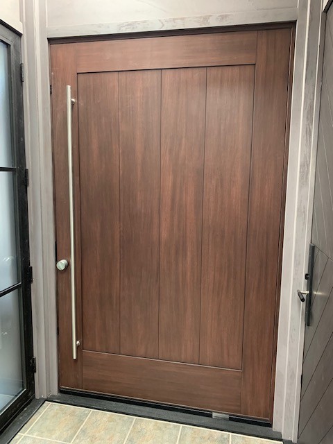 Craftsman fiberglass double door