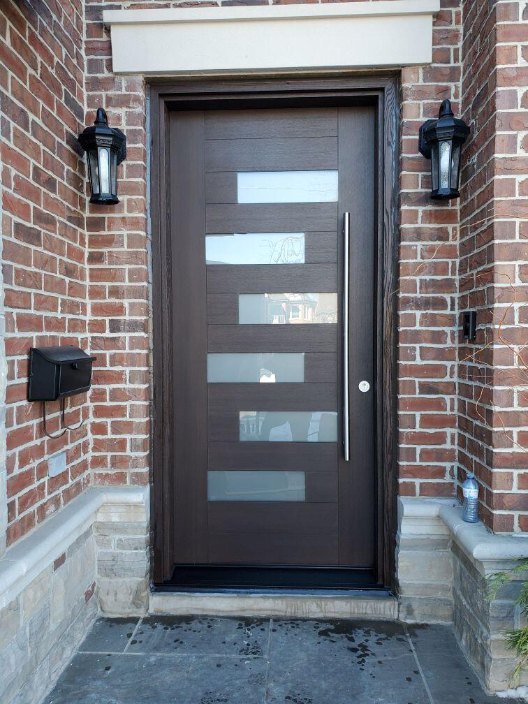 Custom fiberglass front door