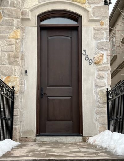 fiberglass front entry door