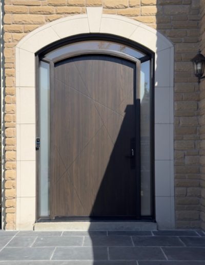 Artzy contemporary fiberglass stunning front door