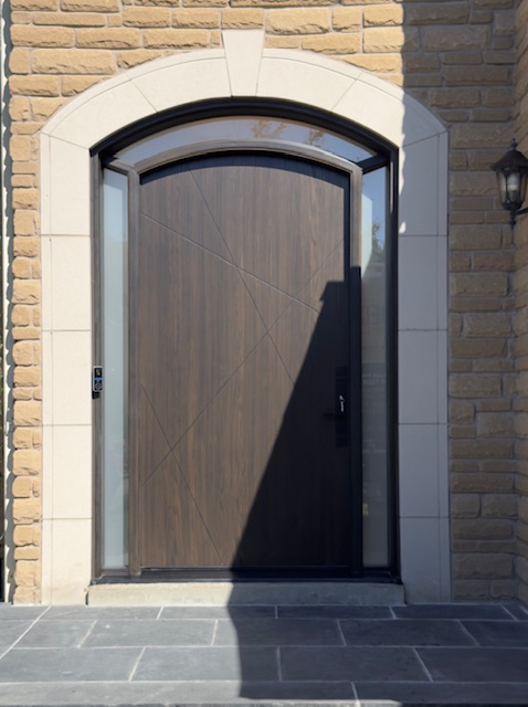 Artzy contemporary fiberglass stunning front door