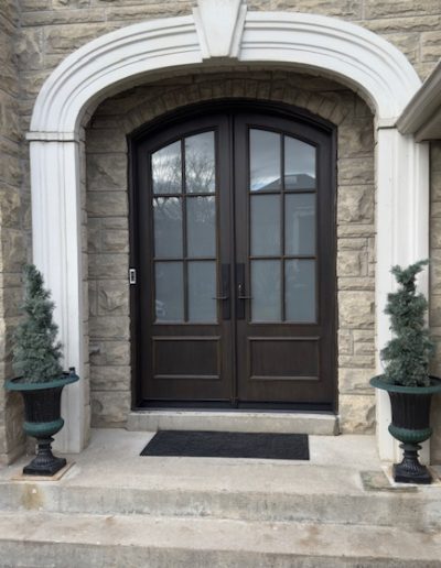 Double Arched fiberglass door in Richmond Hill