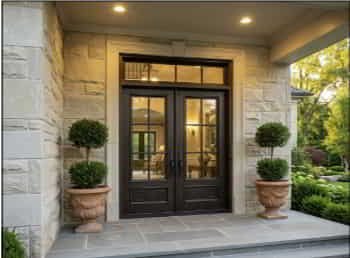 Double front door with glass in mississauga Front Door Pricing, Exterior door installed
